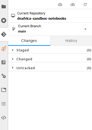 Git menu.