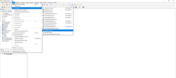 QGIS - Add WCS