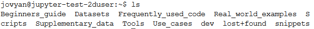 Files in your home directory.